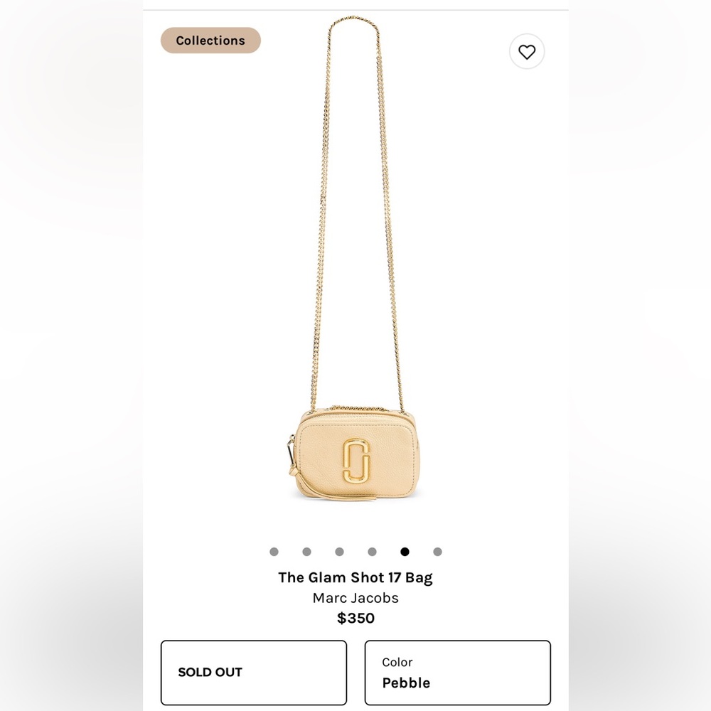 Marc Jacobs Glam Shot 17 Bag in Pebble